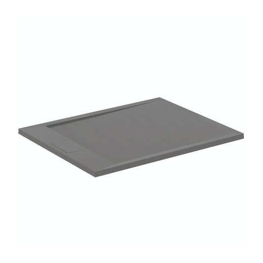 Ideal Standard i.life Ultra Flat S Rectangular Shower Tray Asphalt Grey 100x80 cm