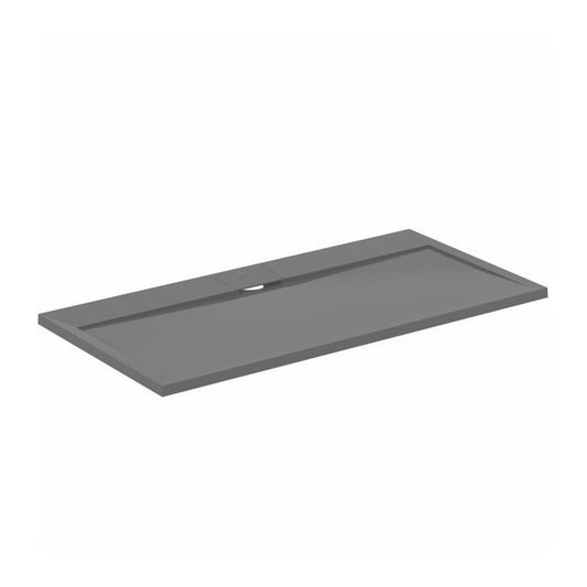 Ideal Standard i.life Ultra Flat S Rectangular Shower Tray Asphalt Grey 140x70 cm