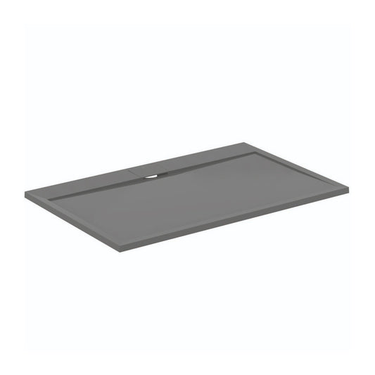 Правоъгълна душ кабина Ideal Standard i.life Ultra Flat S в сиво асфалт 140x90 см