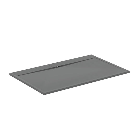 Правоъгълна душ кабина Ideal Standard i.life Ultra Flat S в сиво асфалт 160x100 см