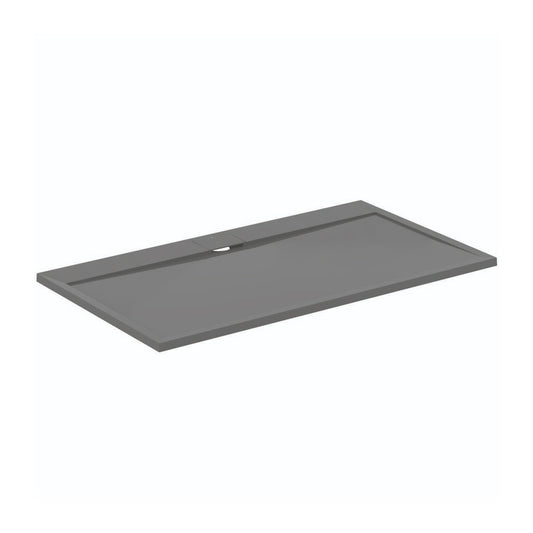 Правоъгълна душ кабина Ideal Standard i.life Ultra Flat S сиво асфалтово 160x90 см