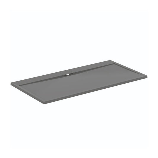 Правоъгълна душ кабина Ideal Standard i.life Ultra Flat S с графитно сиво покритие 180x90 см
