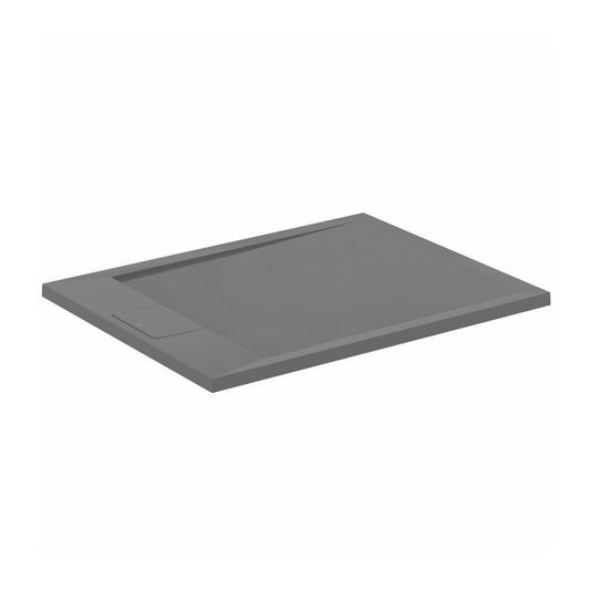 Правоъгълна душ кабина Ideal Standard i.life Ultra Flat S в сив асфалт 90x70 см