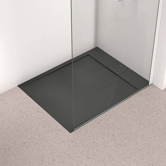 Ideal Standard i.life Ultra Flat S Rectangular Shower Tray Deep Black 100x80 cm