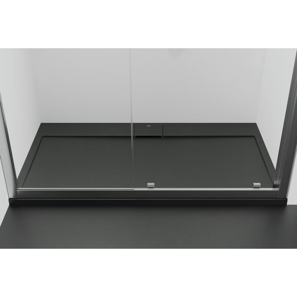 Ideal Standard i.life Ultra Flat S Rectangular Shower Tray Deep Black 140x80 cm