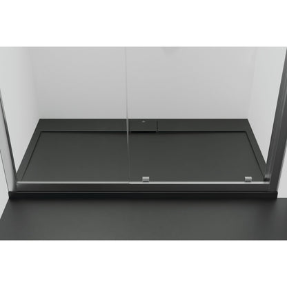 Ideal Standard i.life Ultra Flat S Rectangular Shower Tray Deep Black 140x80 cm