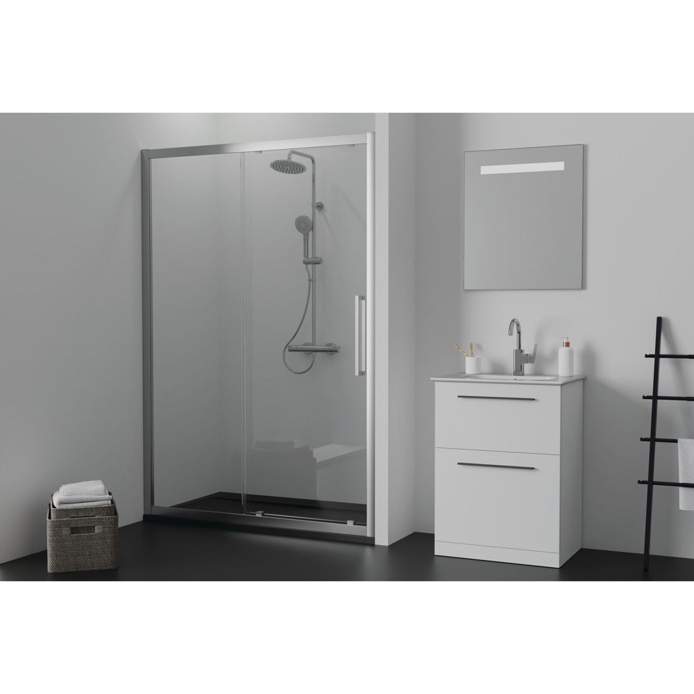 Ideal Standard i.life Ultra Flat S Rectangular Shower Tray Deep Black 140x80 cm