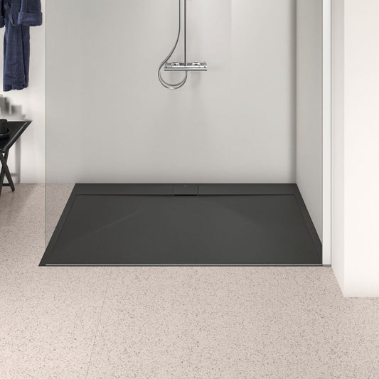 Правоъгълна душ кабина Ideal Standard i.life Ultra Flat S черен 160x100 см