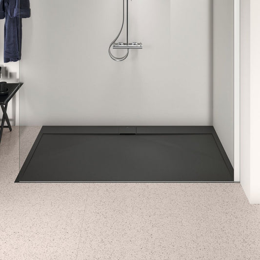 Правоъгълна душ кабина Ideal Standard i.life Ultra Flat S черна интензивна 180x100 см