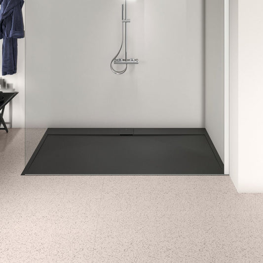 Правоъгълна душ кабина Ideal Standard i.life Ultra Flat S черен интензитет 200x100 см