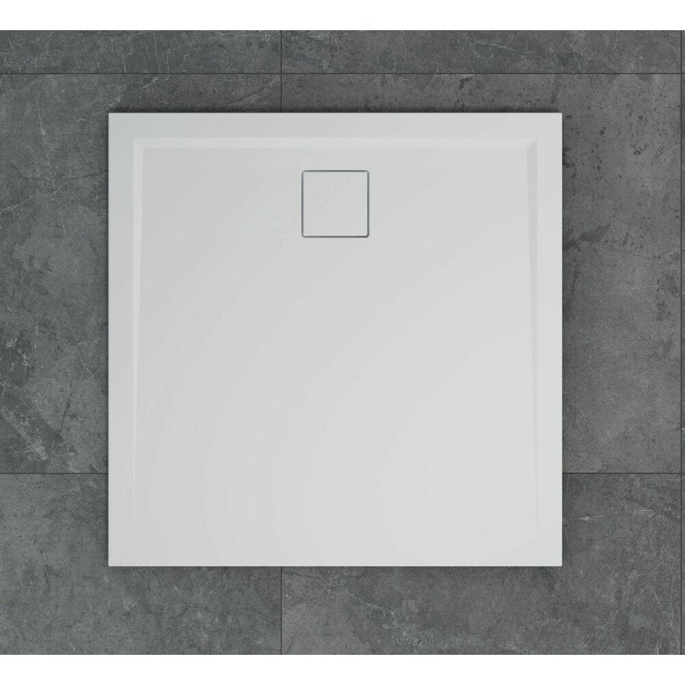 Квадратна душ кабина SanSwiss Livada W20Q 100x100 см бяла slim