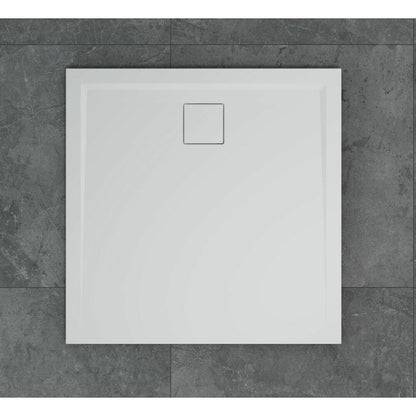 Квадратна душ кабина SanSwiss Livada W20Q 100x100 см бяла slim