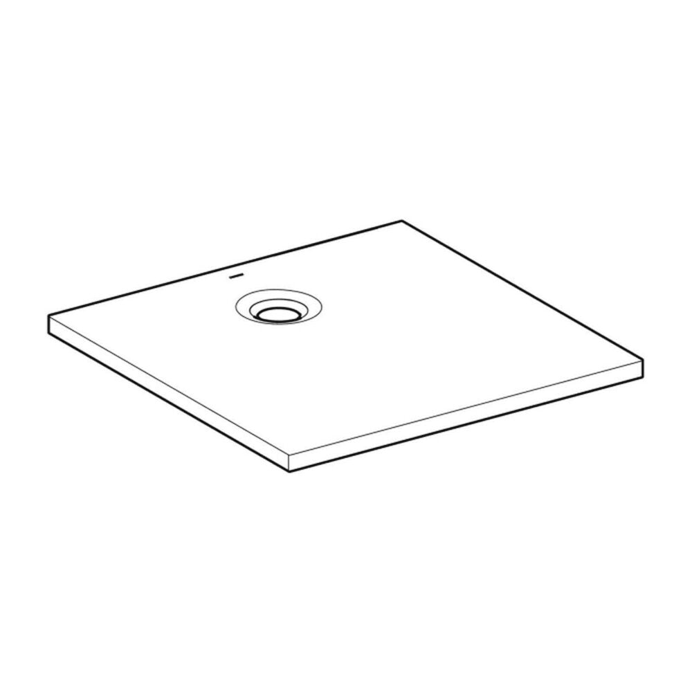 Квадратна душ кабина Geberit Olona бяла 90x90 см