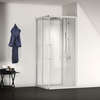 Квадратна душ кабина Ideal Standard i.life Ultra Flat S бяла 90x90 см