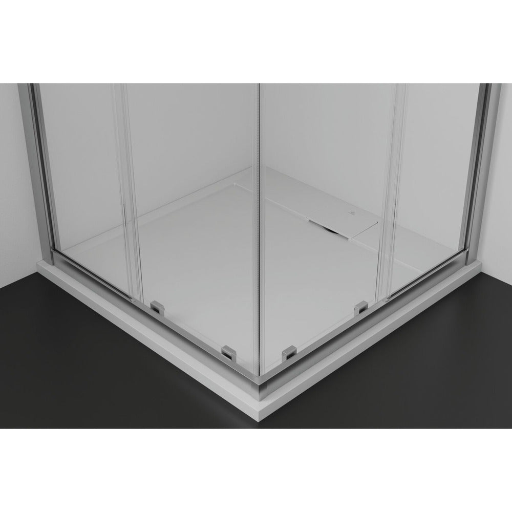 Квадратна душ кабина Ideal Standard i.life Ultra Flat S бяла 90x90 см