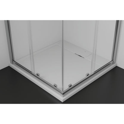 Квадратна душ кабина Ideal Standard i.life Ultra Flat S бяла 90x90 см