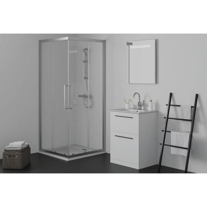 Квадратна душ кабина Ideal Standard i.life Ultra Flat S бяла 90x90 см