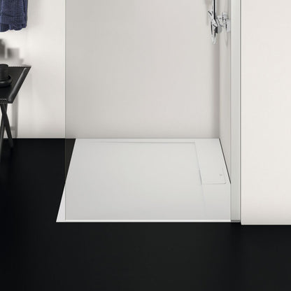 Квадратна душ кабина Ideal Standard i.life Ultra Flat S бяла 90x90 см