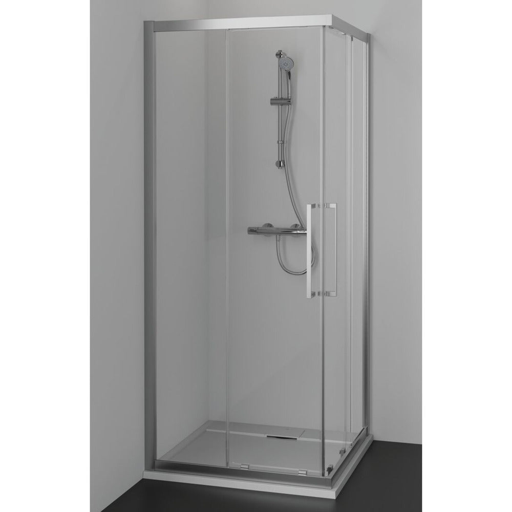 Квадратна душ кабина Ideal Standard i.life Ultra Flat S бяла 90x90 см