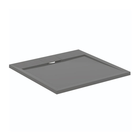Квадратна душ кабина Ideal Standard i.life Ultra Flat S сив асфалт 80x80 см