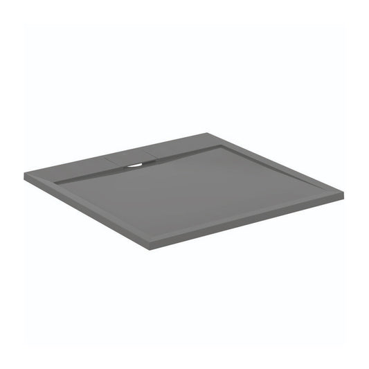 Душ кабина квадратна Ideal Standard i.life Ultra Flat S сив асфалтов 90x90 см