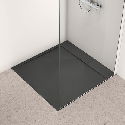 Квадратна душ кабина Ideal Standard i.life Ultra Flat S черна 100x100 см