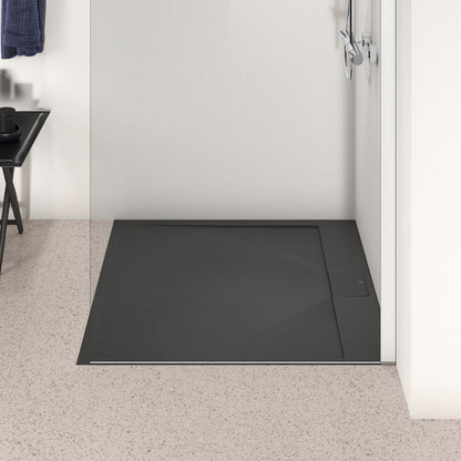 Квадратна душ кабина Ideal Standard i.life Ultra Flat S черна 100x100 см