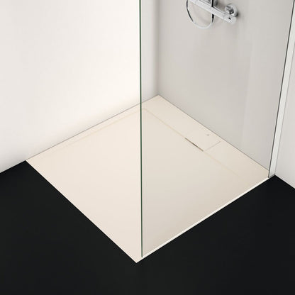 Квадратна душ кабина Ideal Standard i.life Ultra Flat S пясъчен 100x100 см