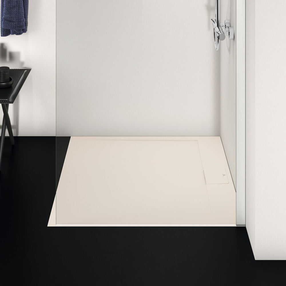 Квадратна душ кабина Ideal Standard i.life Ultra Flat S пясъчен 100x100 см