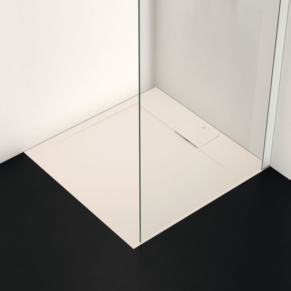 Квадратна душ кабина Ideal Standard i.life Ultra Flat S пясък 70x70 см