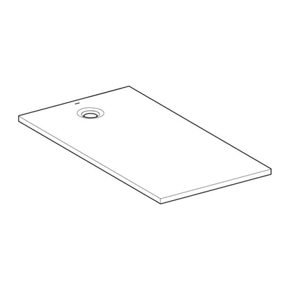 Geberit Olona White Rectangular Shower Tray 100x70 cm