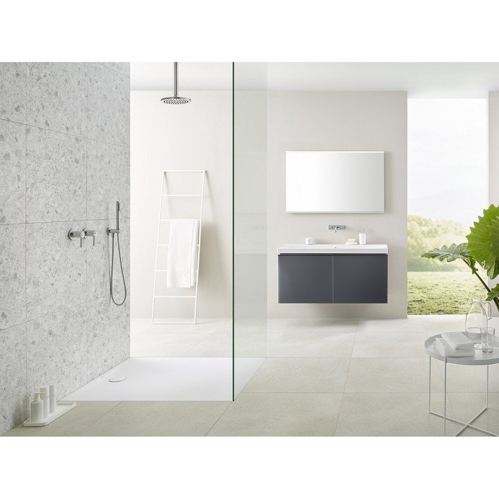 Geberit Olona White Rectangular Shower Tray 100x70 cm