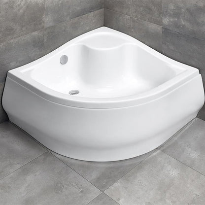 Аcrylic полукръгла душ кабина Radaway Korfu A 90x90 cm бяла
