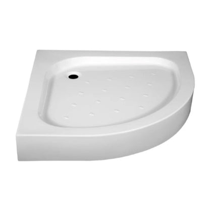 Аcrylic полукръгла душ кабина Radaway Tinos A Compact 80x80 cm бяла
