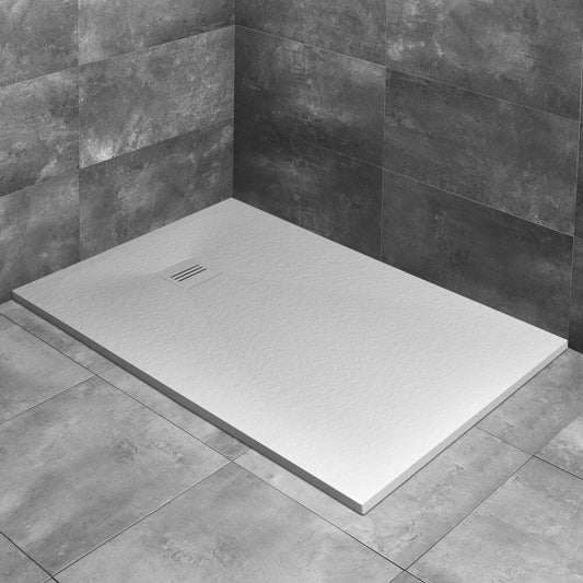 Правоъгълна композитна душ кабина Radaway Kyntos F 100x70 cm бяла