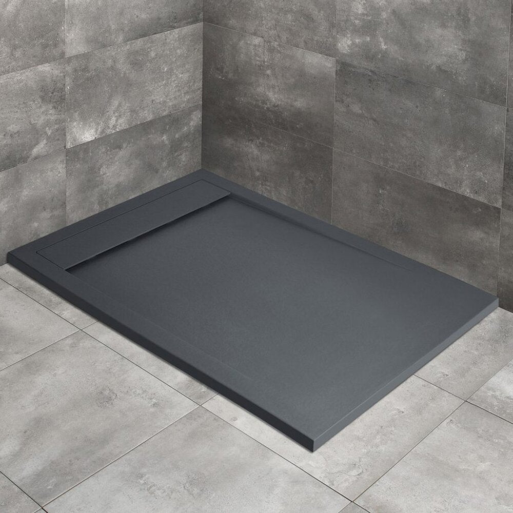 РадAway Teos F композитен правоъгълен душ под 140x80 cm антрацит