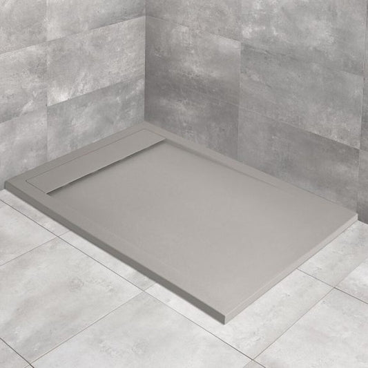 Правоъгълна композитна душ кабина Radaway Teos F 180x80 cm сиво-цимент