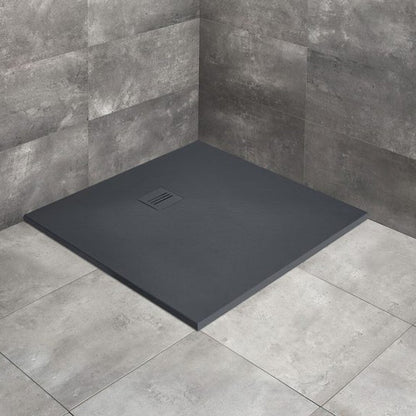 Квадратна душ кабина композит Radaway Kyntos C 100x100 cm антрацит