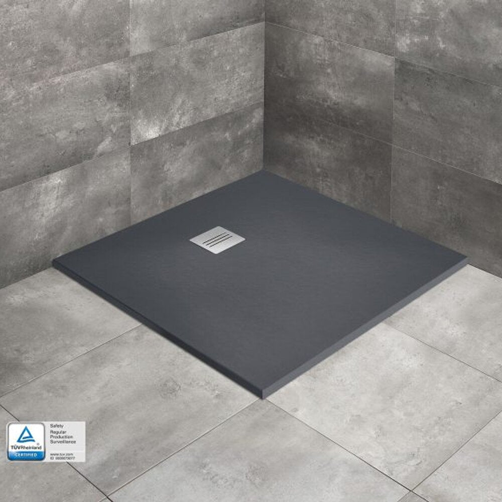 Квадратна душ кабина от композит Radaway Kyntos C 80x80 cm антрацит