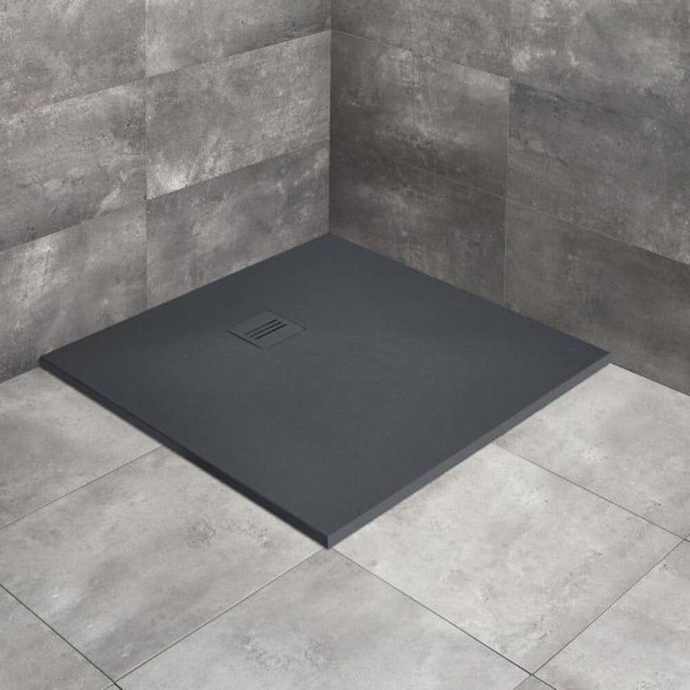 Квадратна душ кабина от композит Radaway Kyntos C 90x90 cm антрацит