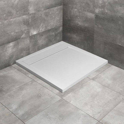 Квадратна душ кабина от композит Radaway Teos C 100x100 cm бяла