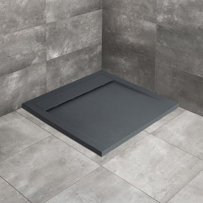 Квадратна душ кабина от композит Radaway Teos C 80x80 cm антрацит
