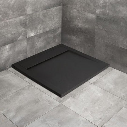 Квадратна душ кабина от композит Radaway Teos C 80x80 cm черна