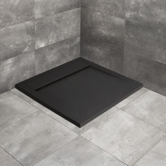 Квадратна душ кабина от композит Radaway Teos C 80x80 cm черна
