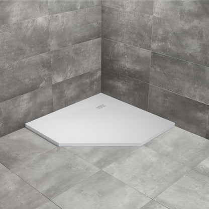 Пентагонална душ кабина Radaway Kyntos PT 100x100 cm бяла