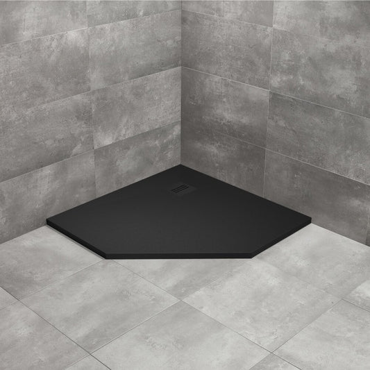 Пентагонална душ кабина Radaway Kyntos PT 90x90 cm черна