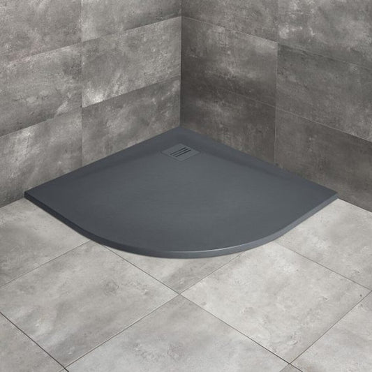 Полукръгла душ кабина Radaway Kyntos A 100x100 cm антрацит