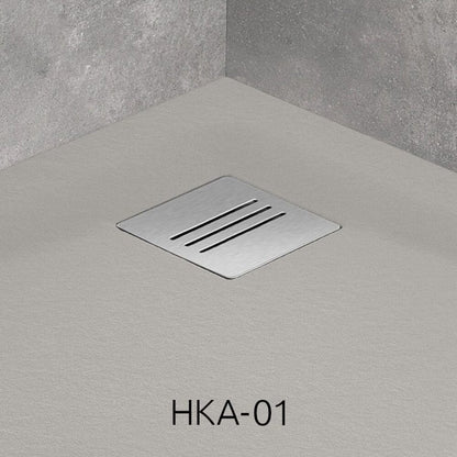 Полукръгла душ кабина Radaway Kyntos A 80x80 cm сив цимент
