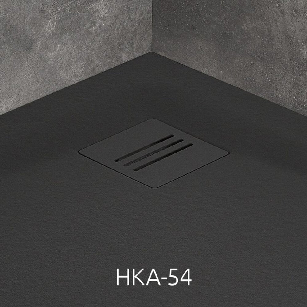 Полукръгла душ кабина Radaway Kyntos A 80x80 cm черна