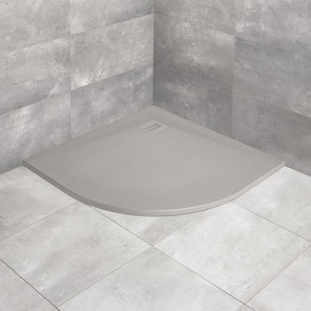 Полуокръгла душ кабина Radaway Kyntos A 90x90 cm сив цимент